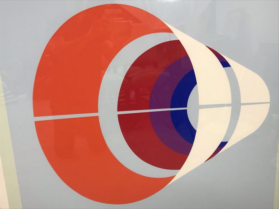 Limited Edition Steven Strickland Geometrical Abstract Signed Serigraph 27 Of 149 Olympus Graphicus 44W X 45H [Photo 3]