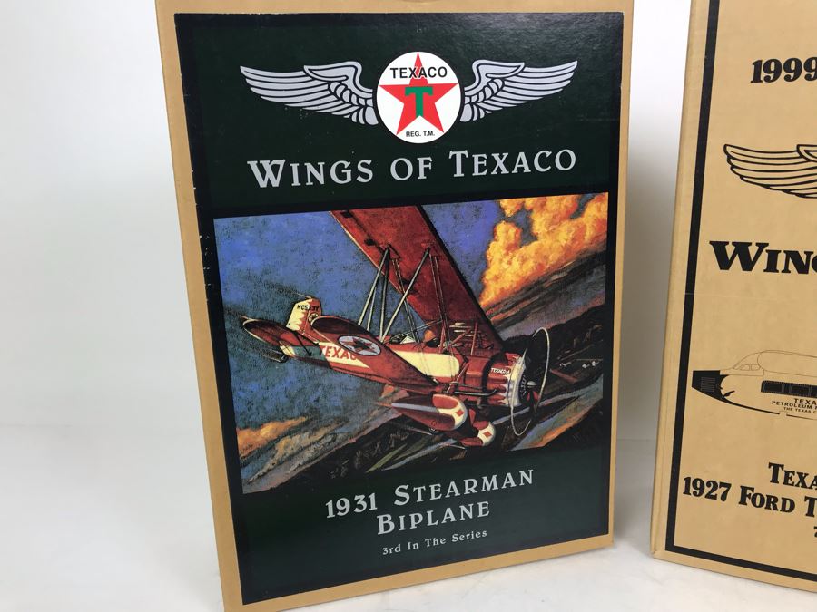 Pair Of New Old Stock Wings Of Texaco Collectible Planes [Photo 2]