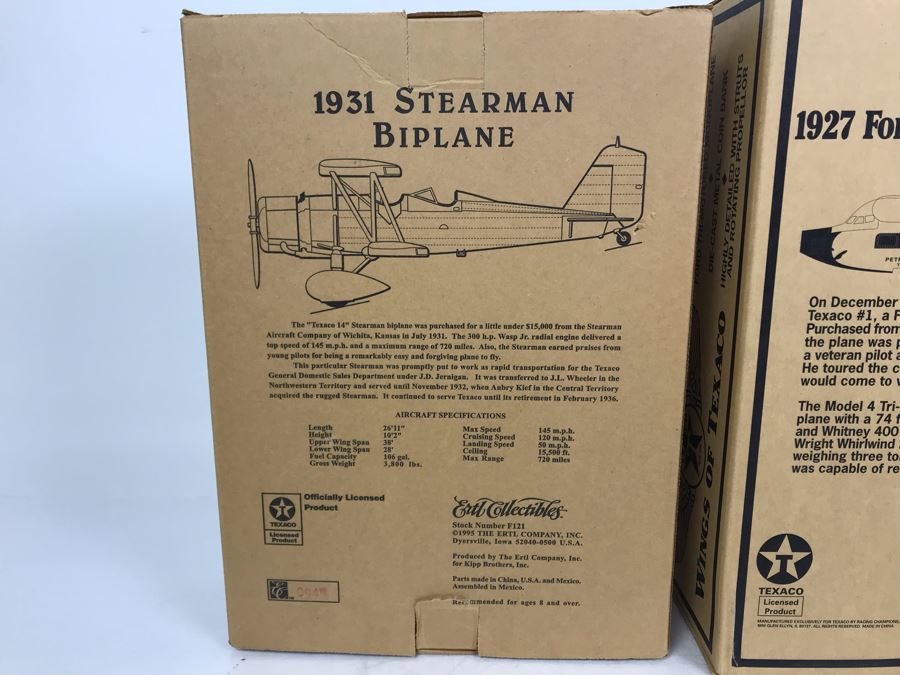 Pair Of New Old Stock Wings Of Texaco Collectible Planes [Photo 6]