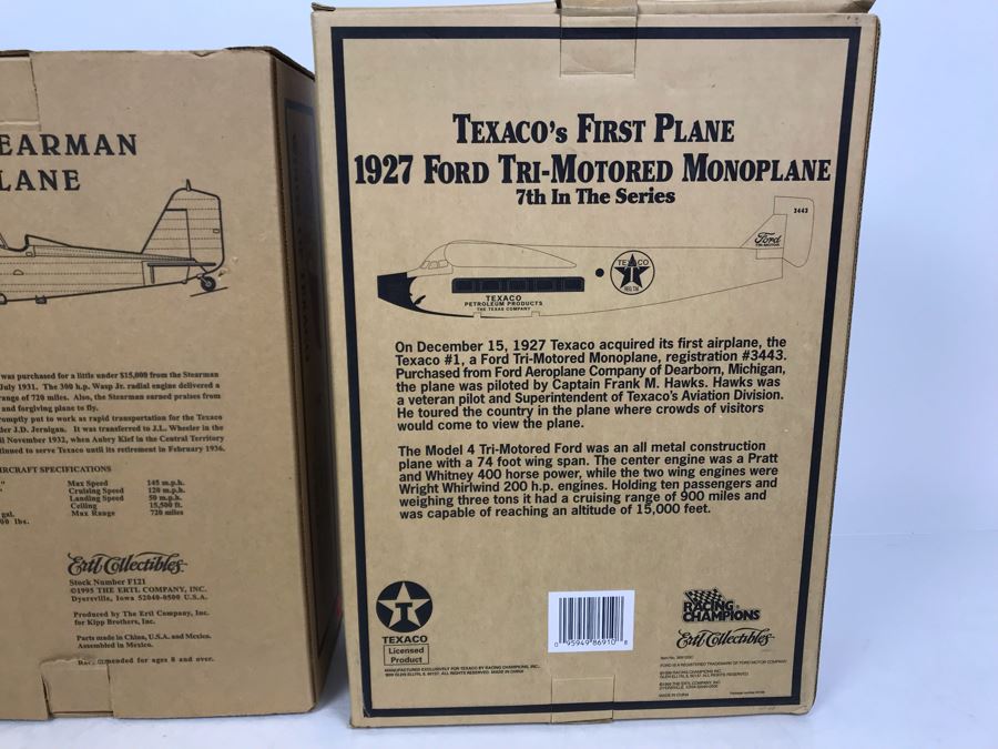 Pair Of New Old Stock Wings Of Texaco Collectible Planes [Photo 7]