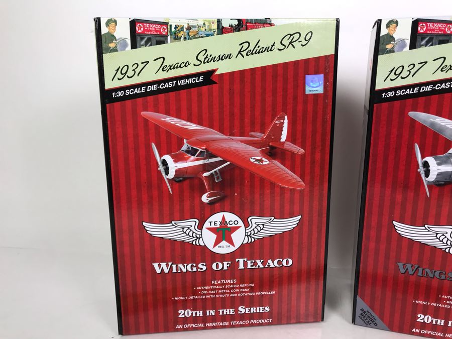 Pair Of New Old Stock Wings Of Texaco Collectible Planes [Photo 2]
