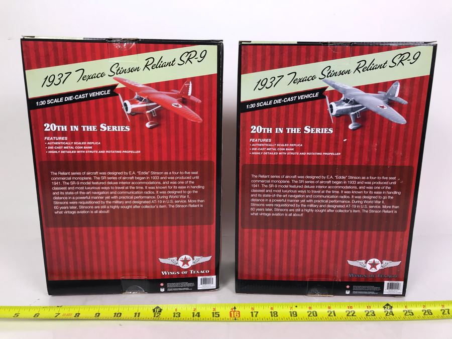 Pair Of New Old Stock Wings Of Texaco Collectible Planes [Photo 9]