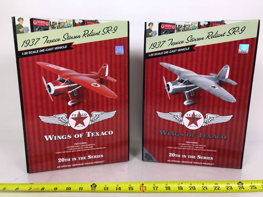 Pair Of New Old Stock Wings Of Texaco Collectible Planes [Photo 1]