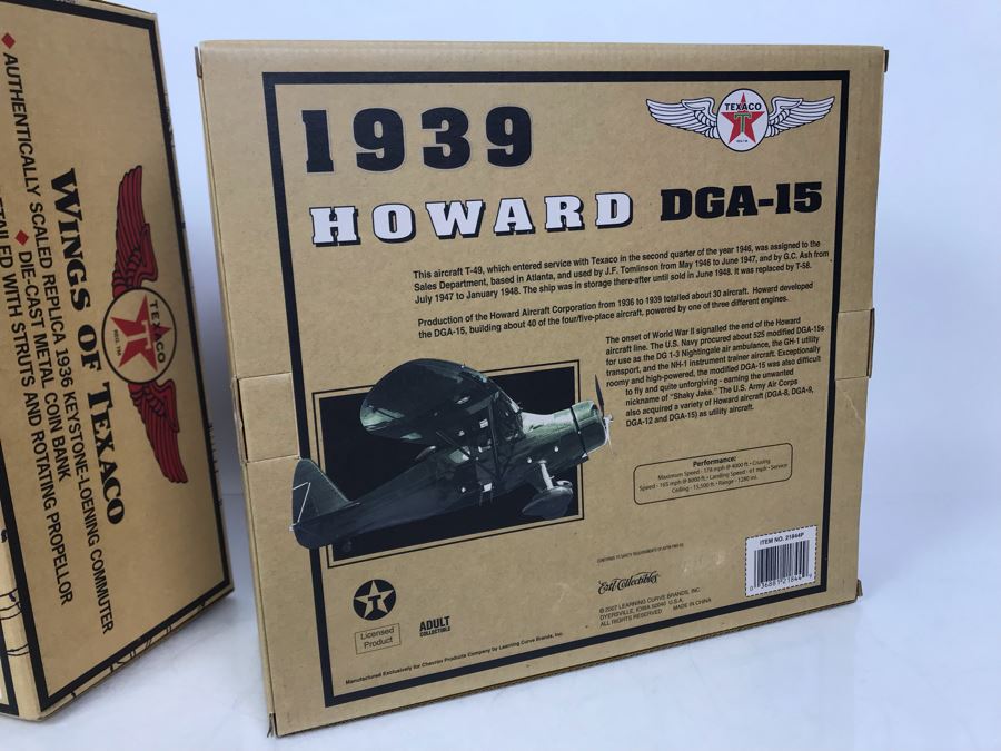 Pair Of New Old Stock Wings Of Texaco Collectible Planes [Photo 8]