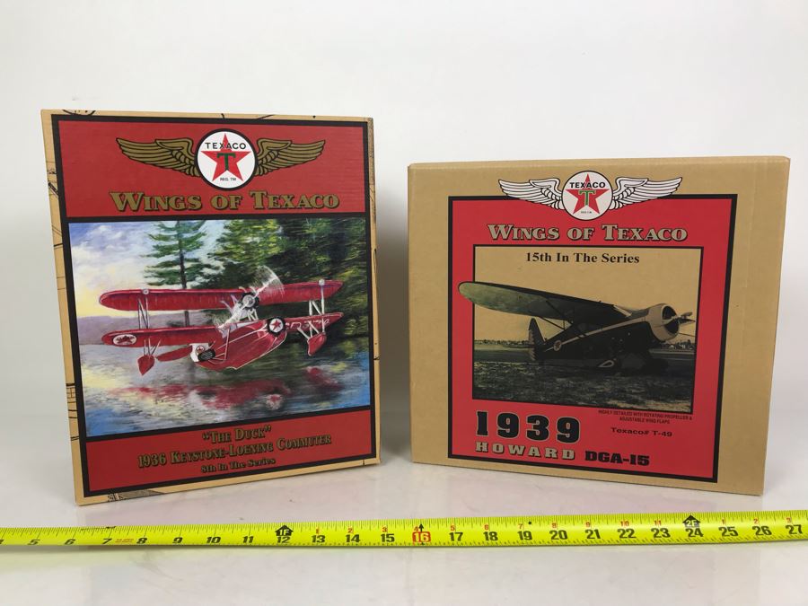 Pair Of New Old Stock Wings Of Texaco Collectible Planes [Photo 2]