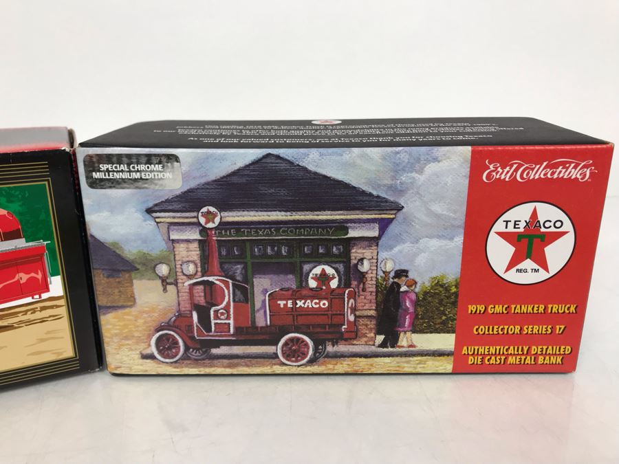 New Old Stock Texaco 1939 Studebaker Tanker Bank And Ertl Collectibles 1919 GMC Tanker Truck [Photo 5]