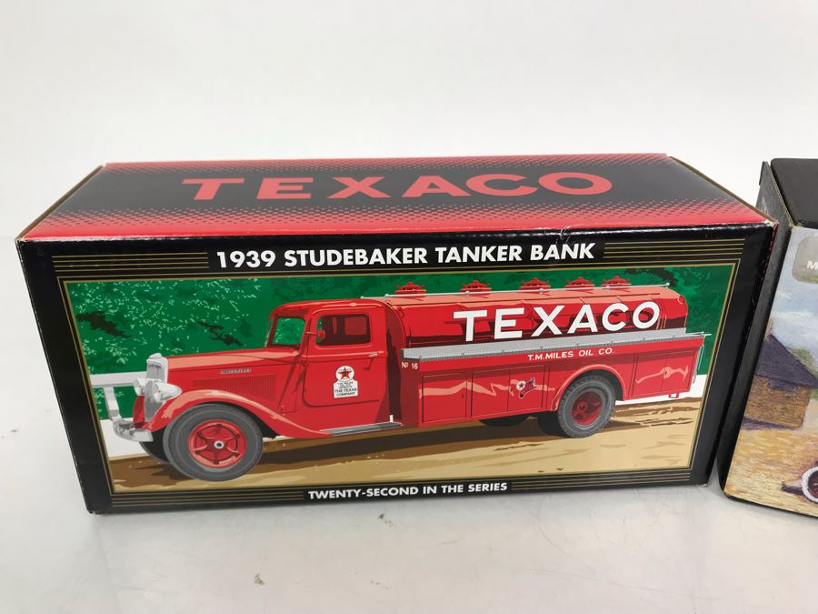 New Old Stock Texaco 1939 Studebaker Tanker Bank And Ertl Collectibles 1919 GMC Tanker Truck [Photo 4]
