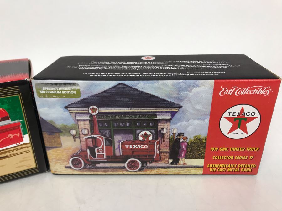 New Old Stock Texaco 1939 Studebaker Tanker Bank And Ertl Collectibles 1919 GMC Tanker Truck [Photo 6]