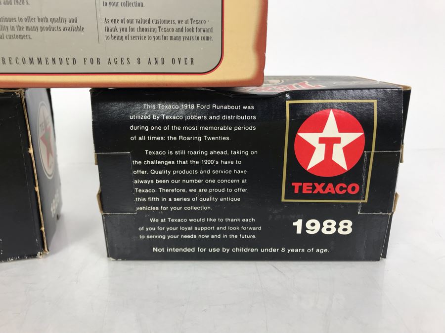 New Old Stock Texaco Limited Edition Banks: 1910 Mack Texaco Tanker, 1925 Mack Bulldog Lubricant Truck And 1918 Ford Runabout [Photo 8]