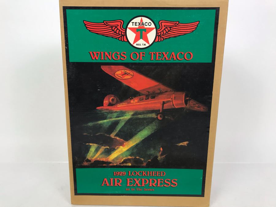 New Old Stock Wings Of Texaco 1929 Lockheed Air Express 1st In The Series Estimate $120 [Photo 2]