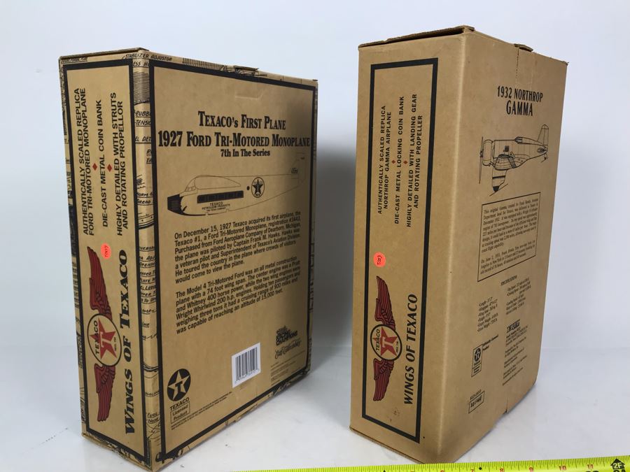 New Old Stock Wings Of Texaco Planes: 1932 Northrop Gamma 2nd In Series And 1927 Ford Tri-Motored Monoplane 7th In Series Estimate $100 [Photo 4]