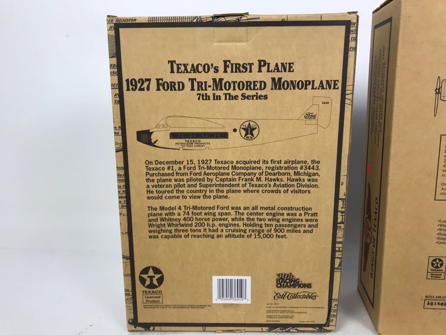 New Old Stock Wings Of Texaco Planes: 1932 Northrop Gamma 2nd In Series And 1927 Ford Tri-Motored Monoplane 7th In Series Estimate $100 [Photo 6]