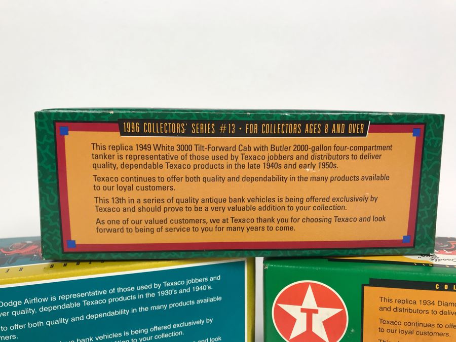 (3) New Old Stock Texaco Collector Series Die Cast Metal Banks [Photo 8]