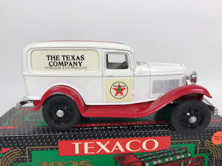 (3) ERTL/Texaco Collector Series Cast Iron Banks And (1) ERTL 1932 Ford Panel Delivery Ethyl Corporation [Photo 2]