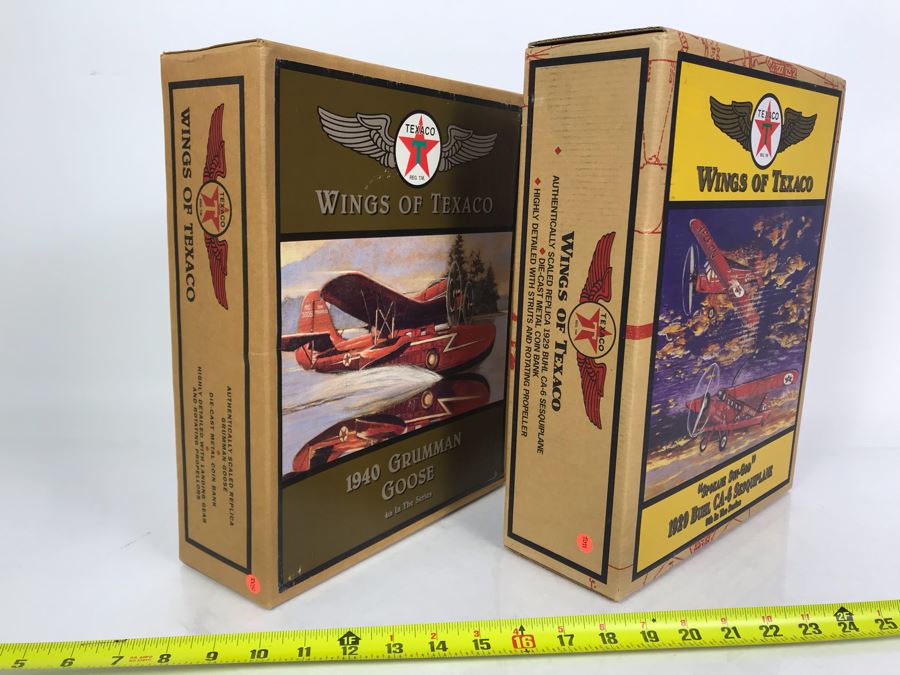 Pair Of New Old Stock Wings Of Texaco Collectible Planes [Photo 4]