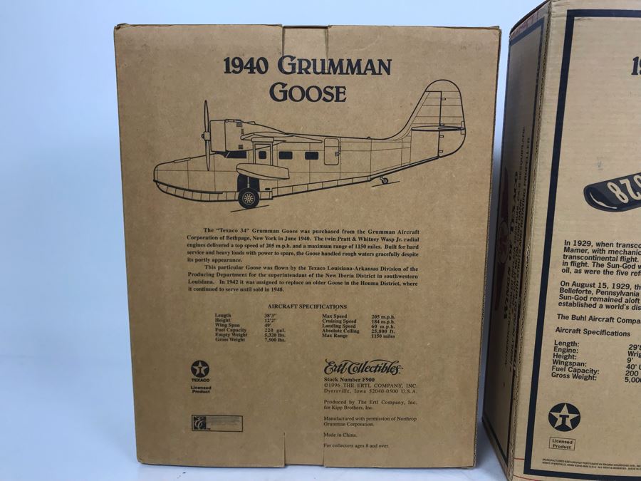 Pair Of New Old Stock Wings Of Texaco Collectible Planes [Photo 8]