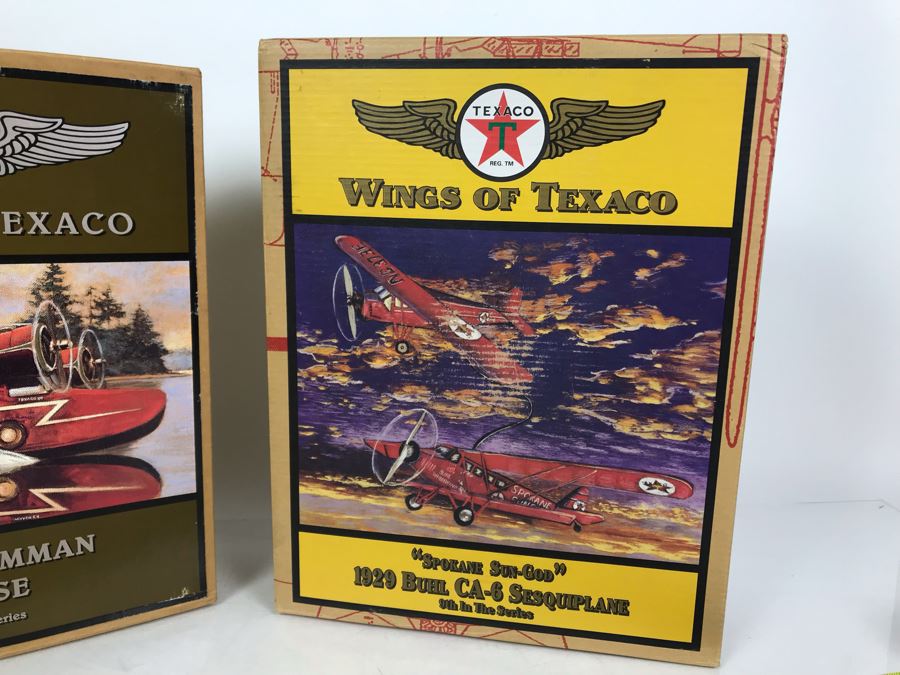 Pair Of New Old Stock Wings Of Texaco Collectible Planes