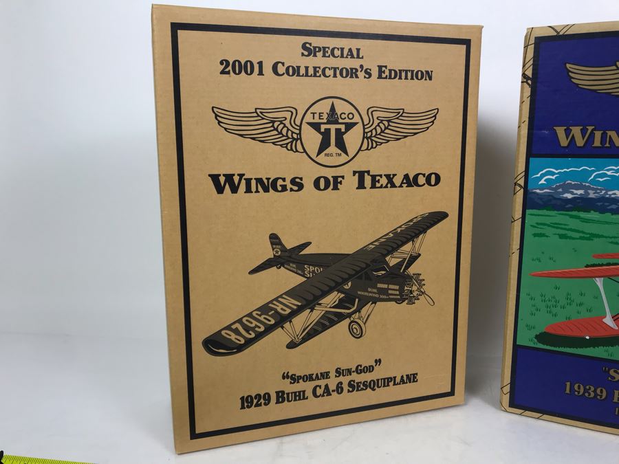 Pair Of New Old Stock Wings Of Texaco Collectible Planes [Photo 4]