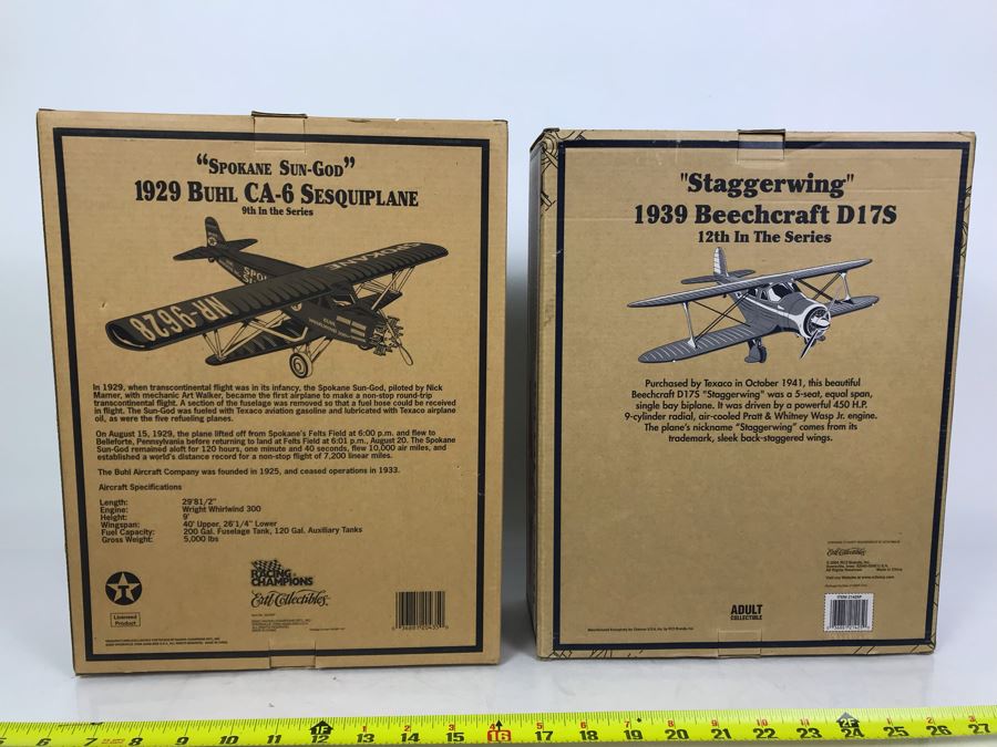 Pair Of New Old Stock Wings Of Texaco Collectible Planes [Photo 7]