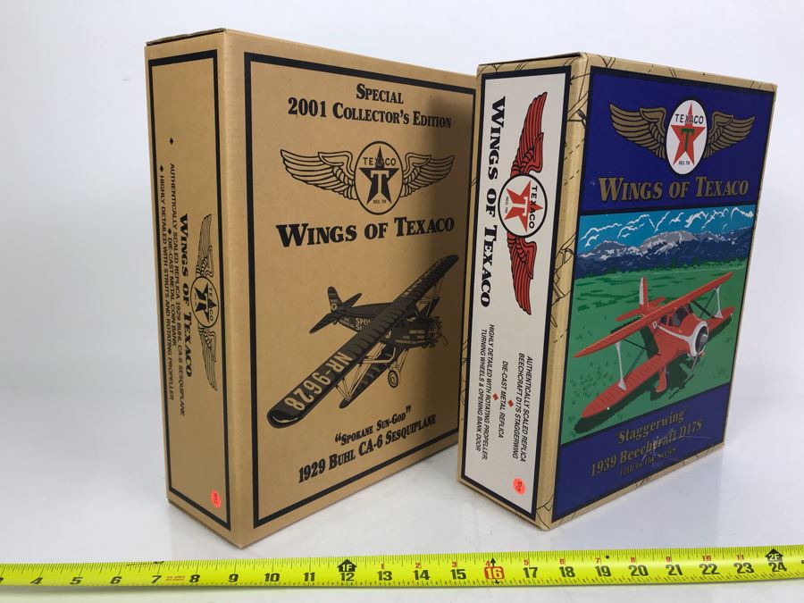Pair Of New Old Stock Wings Of Texaco Collectible Planes [Photo 5]