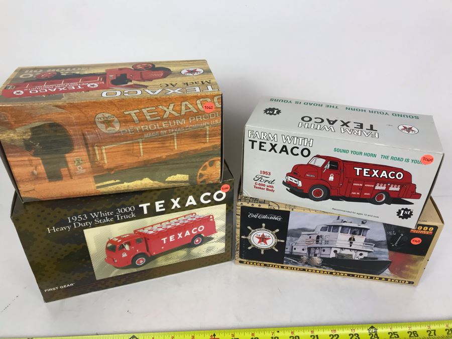 (4) New Old Stock Texaco Collectible Cast Iron Banks [Photo 6]