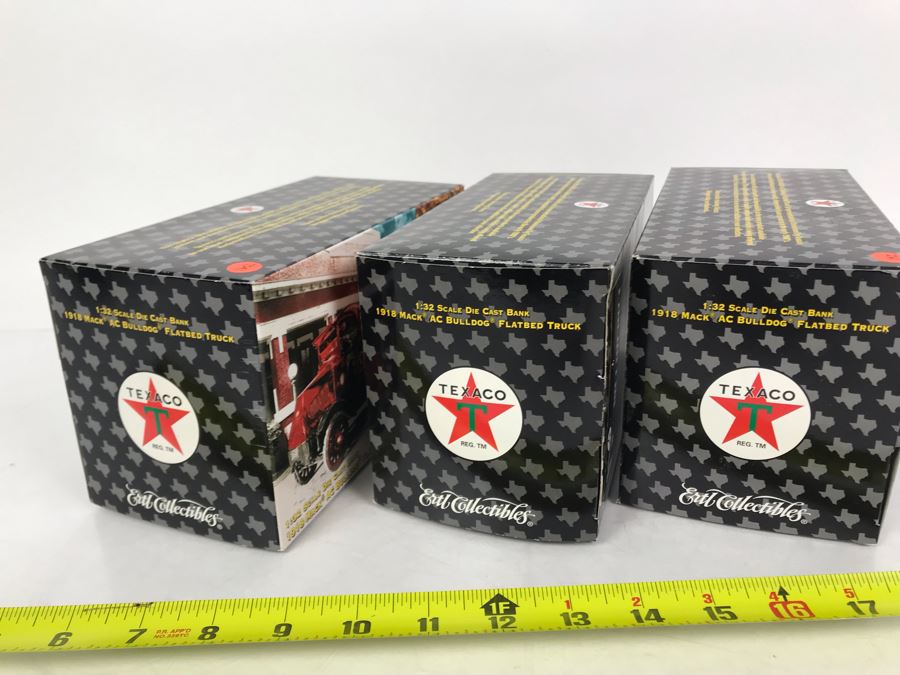 (3) New Old Stock ERTL/Texaco Die Cast Trucks Banks  [Photo 8]