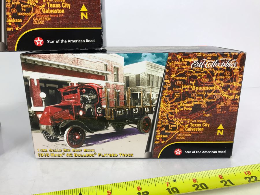 (3) New Old Stock ERTL/Texaco Die Cast Trucks Banks  [Photo 4]