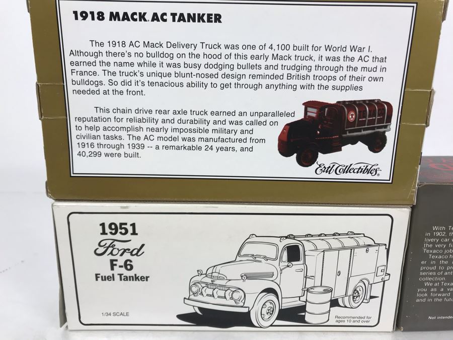 (3) New Old Stock Texaco Die Cast Trucks Banks [Photo 8]