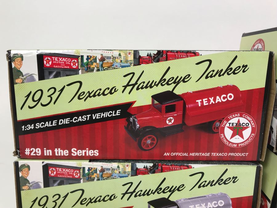 (4) New Old Stock Texaco Die Cast Trucks Banks [Photo 6]