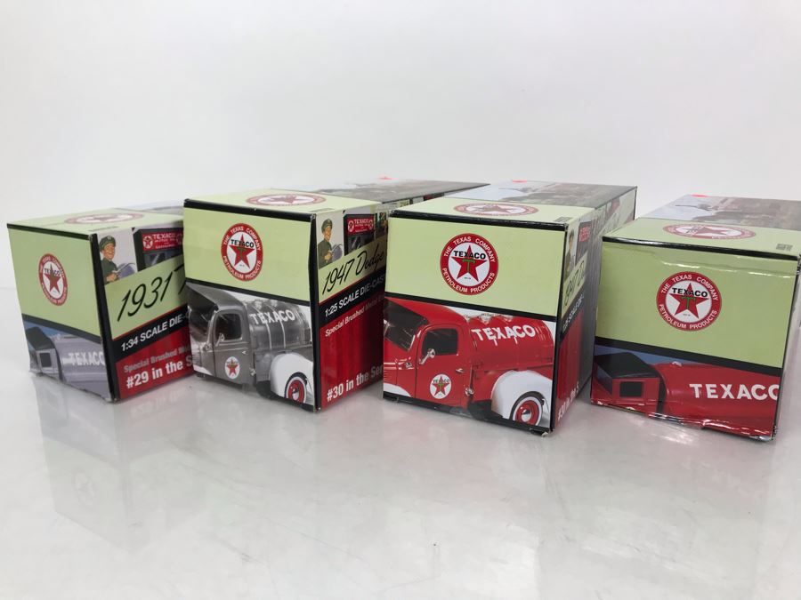 (4) New Old Stock Texaco Die Cast Trucks Banks [Photo 10]