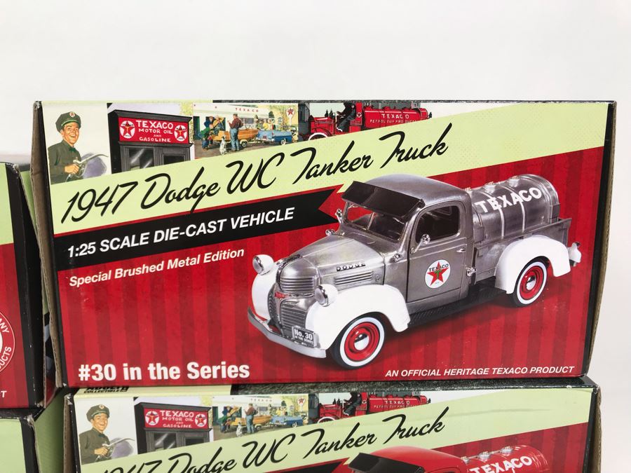 (4) New Old Stock Texaco Die Cast Trucks Banks [Photo 3]