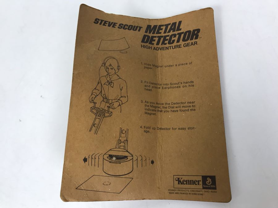 Vintage 1974 Kenner Toys Steve Scout Metal Detector Official Boy Scout High Adventure On Damaged Card [Photo 6]