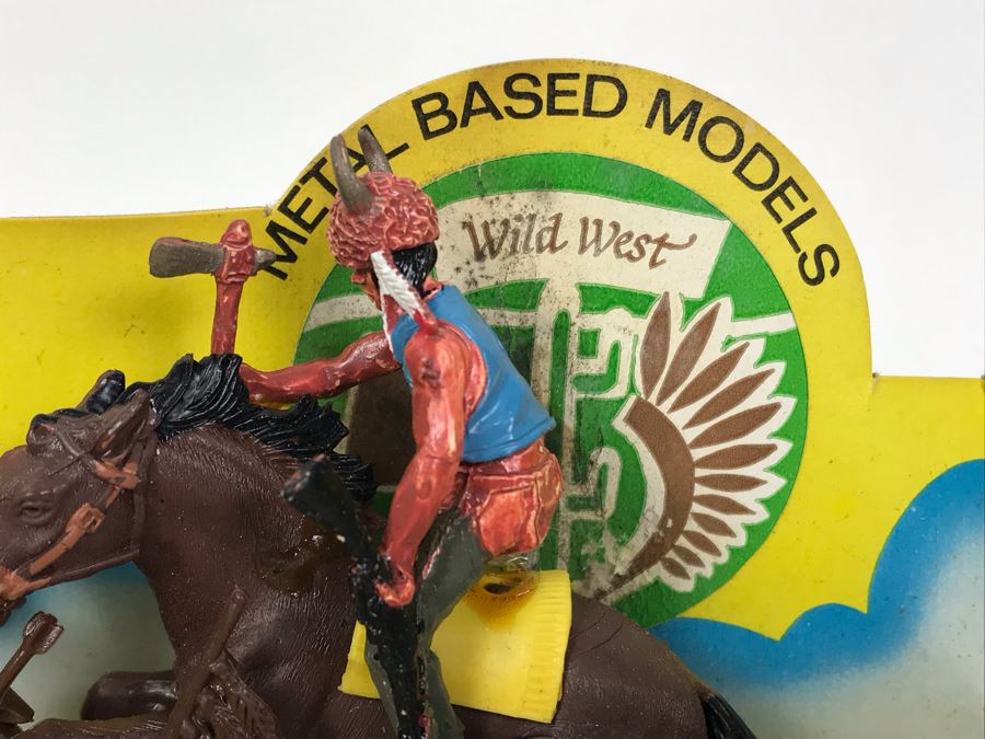 Vintage 1971 Deetail Wild West Metal Based Models With Cardboard Display Made In England Metal Soldiers [Photo 7]