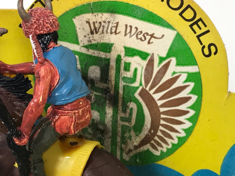 Vintage 1971 Deetail Wild West Metal Based Models With Cardboard Display Made In England Metal Soldiers [Photo 8]
