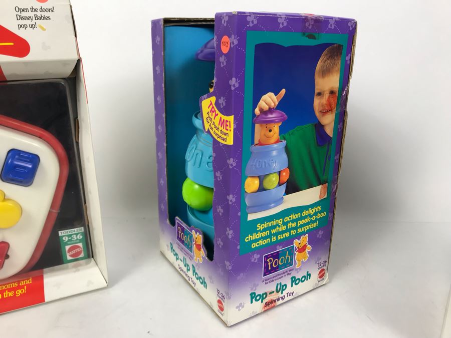 (3) New Old Stock Disney Toys: Pop-Up Pooh, Bubble Extinguisher And Activities To Go - These Toys Were Prototyped By Client [Photo 9]