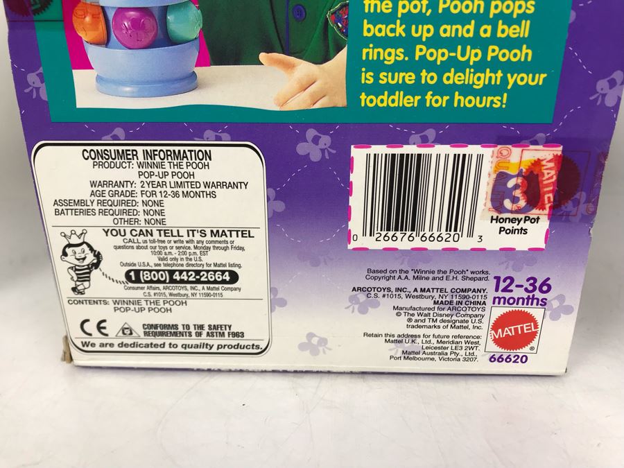 (3) New Old Stock Disney Toys: Pop-Up Pooh, Bubble Extinguisher And Activities To Go - These Toys Were Prototyped By Client [Photo 11]
