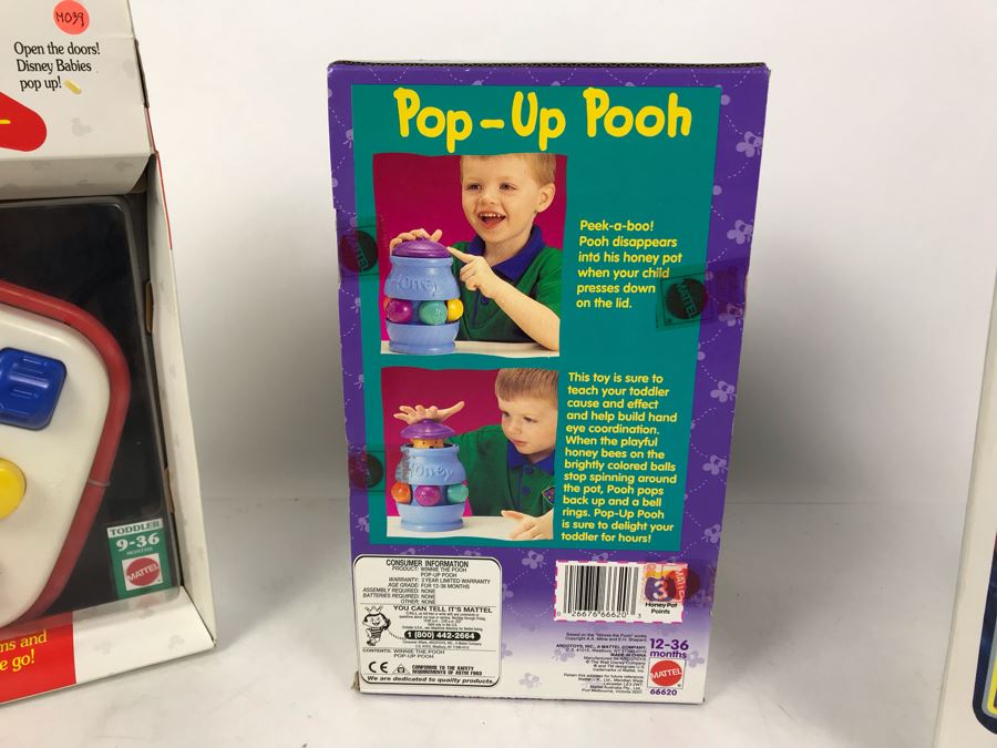 (3) New Old Stock Disney Toys: Pop-Up Pooh, Bubble Extinguisher And Activities To Go - These Toys Were Prototyped By Client [Photo 10]