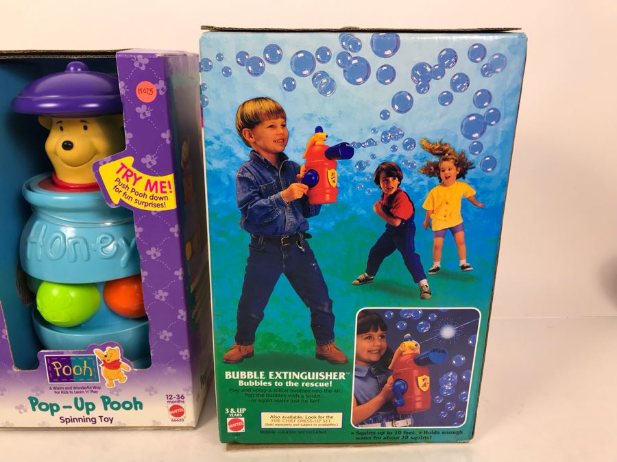 (3) New Old Stock Disney Toys: Pop-Up Pooh, Bubble Extinguisher And Activities To Go - These Toys Were Prototyped By Client [Photo 5]