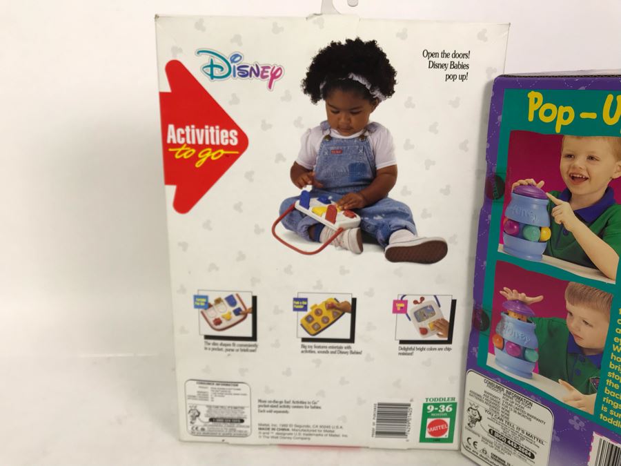 (3) New Old Stock Disney Toys: Pop-Up Pooh, Bubble Extinguisher And Activities To Go - These Toys Were Prototyped By Client [Photo 12]