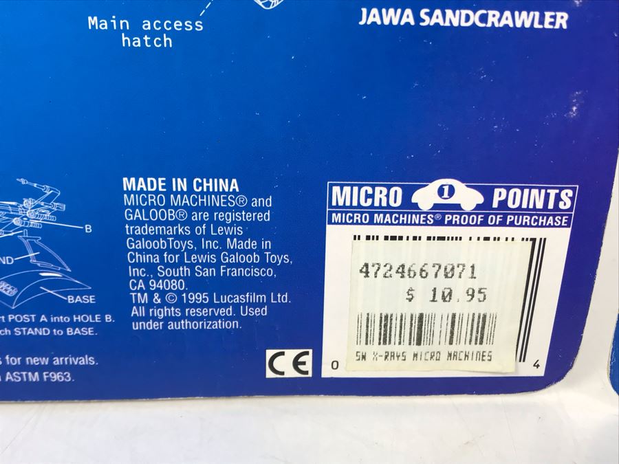 (3) Vintage 1995 Star Wars Micro Machines New Old Stock [Photo 13]