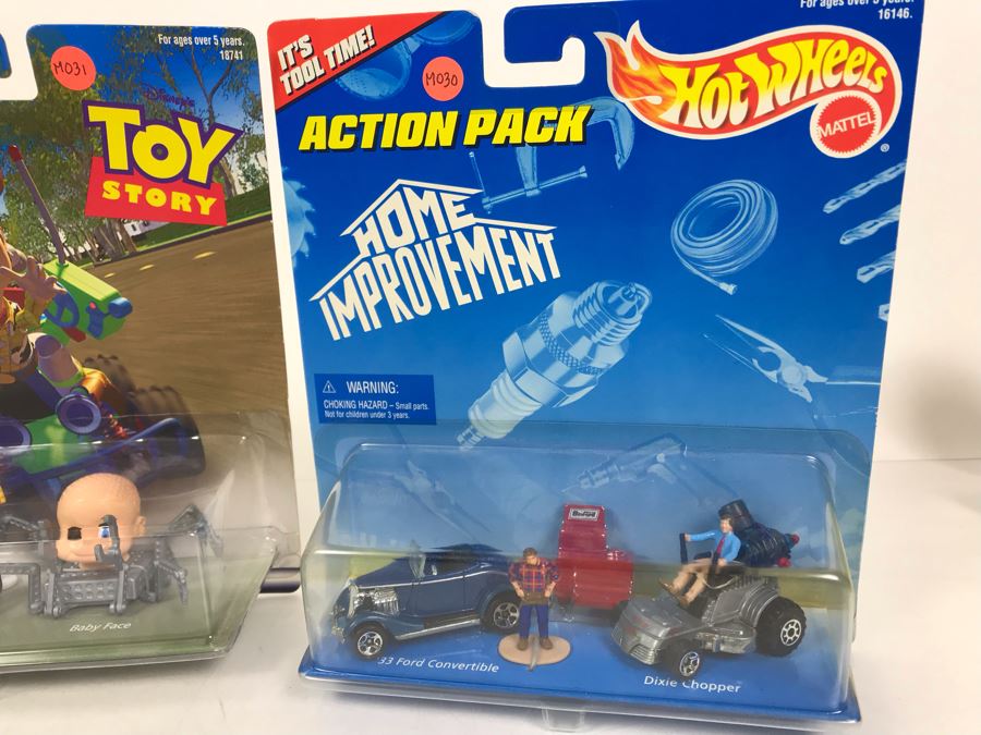 (3) New Old Stock Mattel Hot Wheels Action Packs: Toy Story, Police Force And Home Improvement - These Toys Prototyped By Client [Photo 6]