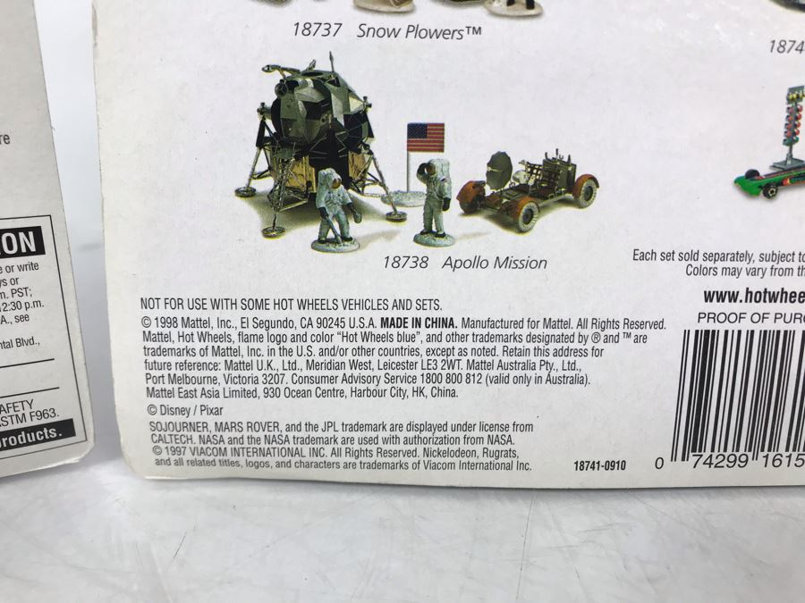 (3) New Old Stock Mattel Hot Wheels Action Packs: Toy Story, Police Force And Home Improvement - These Toys Prototyped By Client [Photo 17]