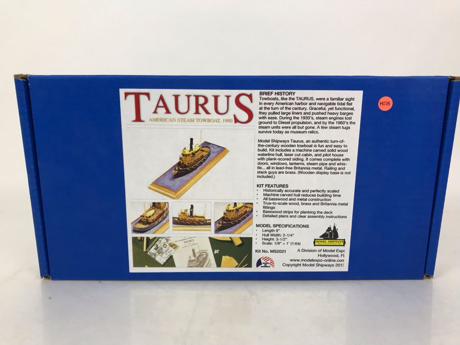 New Old Stock Taurus American Steam Towboat 1900 Model