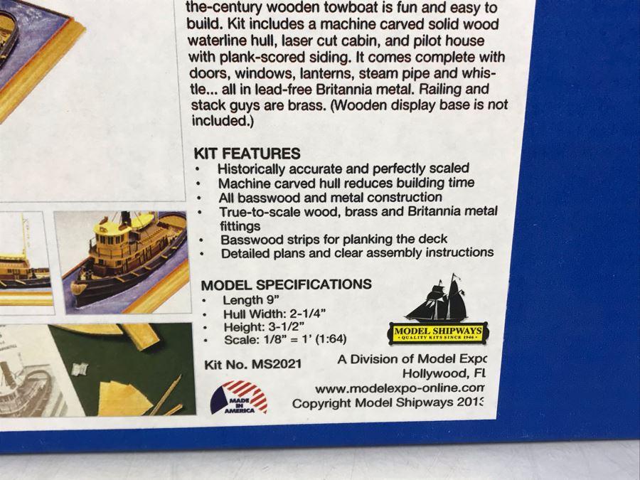 New Old Stock Taurus American Steam Towboat 1900 Model [Photo 6]