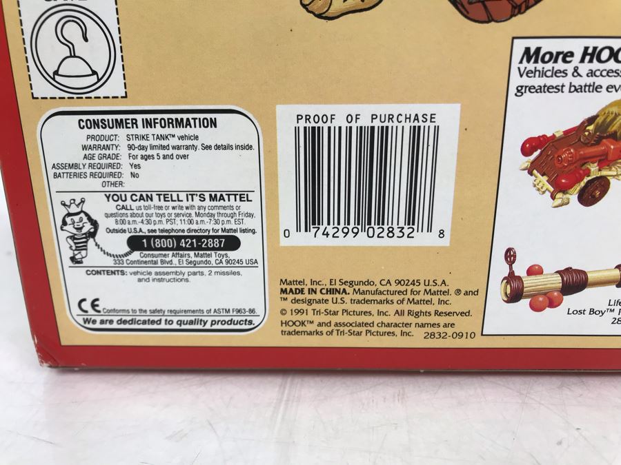 Mattel 1991 Hook Movie Toys: Attack Raft And Strike Tank - Client Prototyped These Toys [Photo 7]