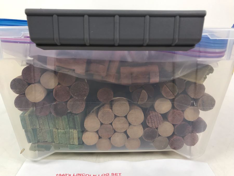 Vintage 1940's Lincoln Log 261 Piece Set - See Photos For Parts Breakdown [Photo 7]