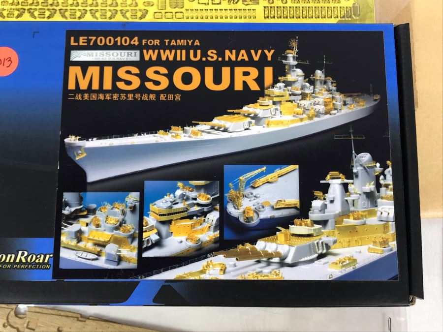 Huge Collection Of Detailed Naval USN Battleship Model Parts Including WWII US Navy Missouri Ship Model Lion Roar Models [Photo 3]