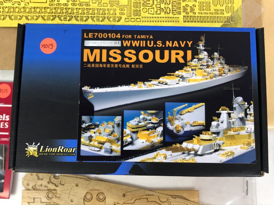 Huge Collection Of Detailed Naval USN Battleship Model Parts Including WWII US Navy Missouri Ship Model Lion Roar Models [Photo 2]
