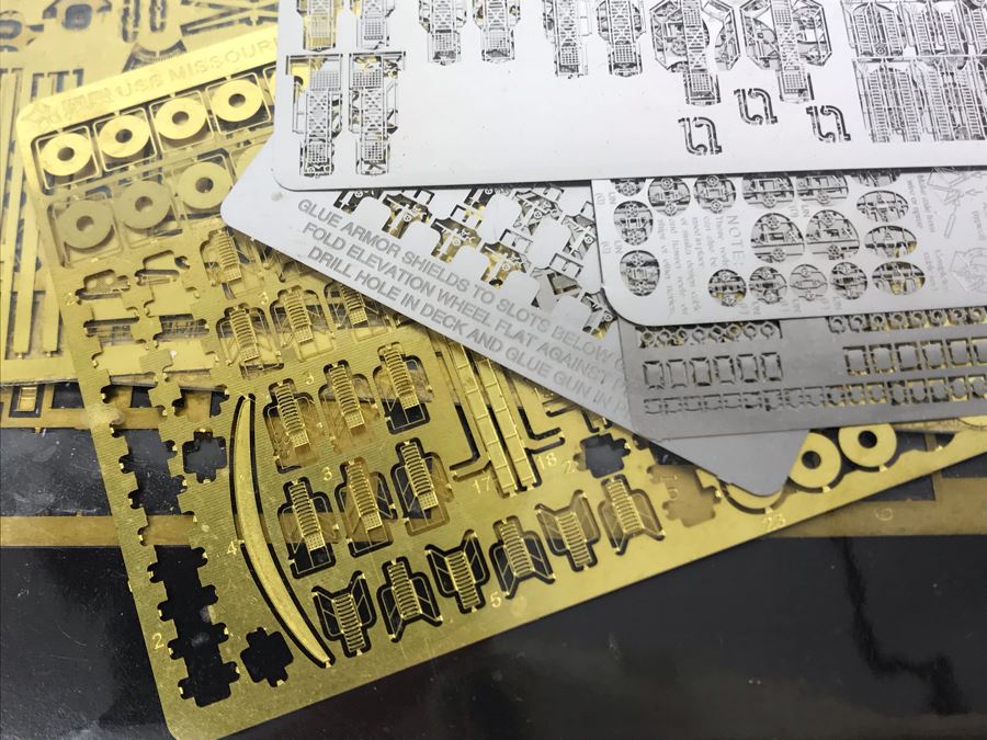 Huge Collection Of Detailed Naval USN Battleship Model Parts Including WWII US Navy Missouri Ship Model Lion Roar Models [Photo 11]