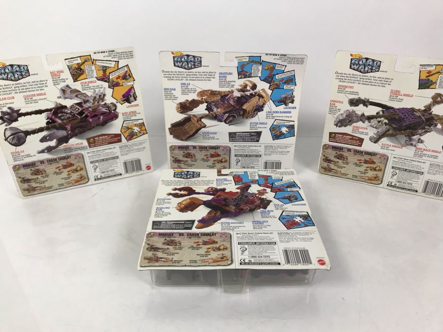 (4) Vintage 1994 New Old Stock Mattel Hot Wheels Road Wars Cars [Photo 9]
